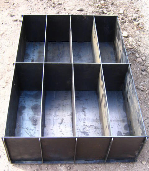 металлическая опалубка для изготовления арболитовых блоков