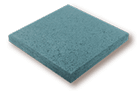 Плитка тротуарная “Квадрат” синяя на белом цементе
